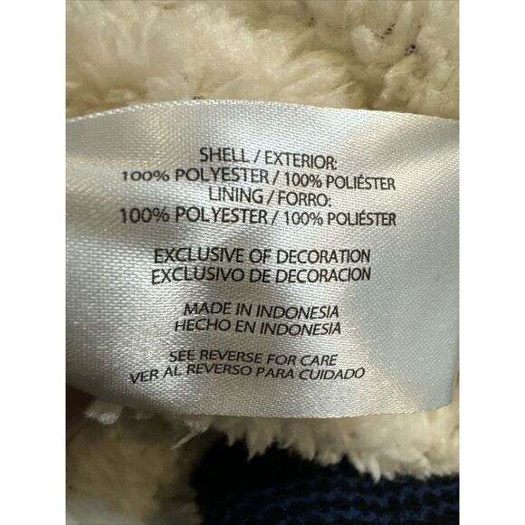 Mens Orvis 1/4 Sweater Navy Blue Fleece Lined size Medium - Picture 8 of 10